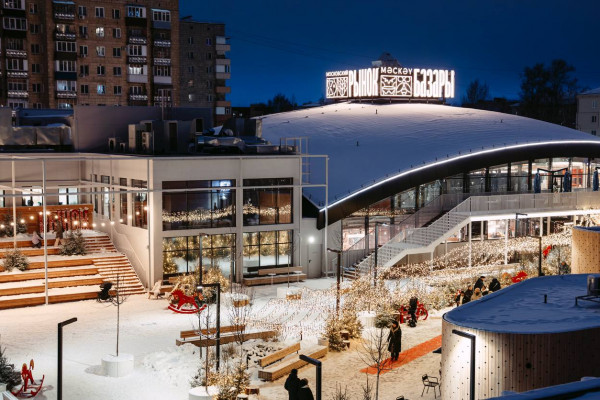 Официальное открытие катка на Московском рынке 